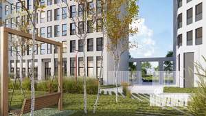 2-к квартира, строящийся дом, 55м2, 19/23 этаж