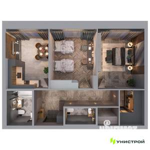 2-к квартира, вторичка, 62м2, 3/8 этаж