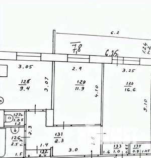 2-к квартира, вторичка, 50м2, 6/9 этаж