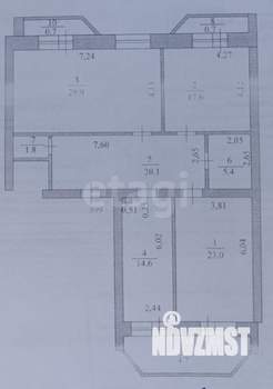 3-к квартира, вторичка, 113м2, 3/9 этаж