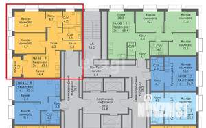 2-к квартира, вторичка, 64м2, 17/26 этаж