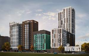 2-к квартира, строящийся дом, 57м2, 3/23 этаж