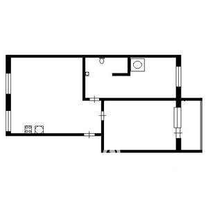 2-к квартира, вторичка, 58м2, 1/9 этаж