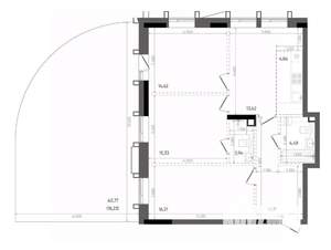 4-к квартира, вторичка, 100м2, 2/22 этаж