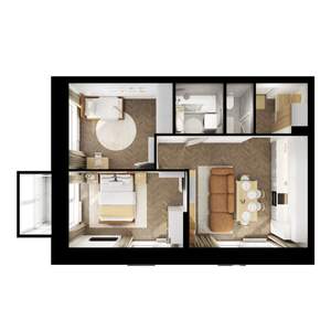 2-к квартира, вторичка, 53м2, 15/17 этаж