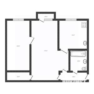 2-к квартира, вторичка, 42м2, 5/5 этаж