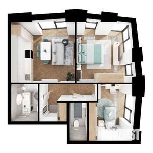 2-к квартира, вторичка, 52м2, 8/8 этаж