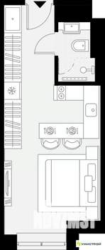 1-к квартира, вторичка, 22м2, 4/27 этаж