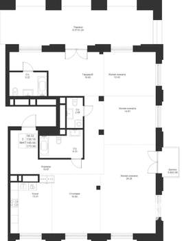 3-к квартира, вторичка, 149м2, 6/9 этаж