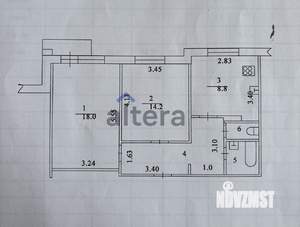 2-к квартира, вторичка, 54м2, 5/13 этаж