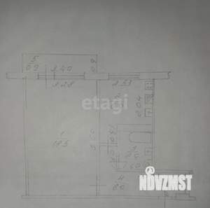 1-к квартира, вторичка, 33м2, 2/5 этаж