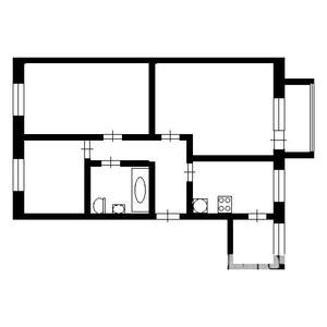 3-к квартира, вторичка, 63м2, 5/9 этаж