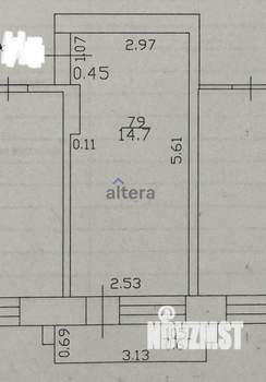 Студия квартира, вторичка, 15м2, 3/5 этаж