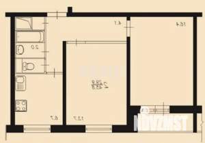 2-к квартира, вторичка, 48м2, 6/9 этаж