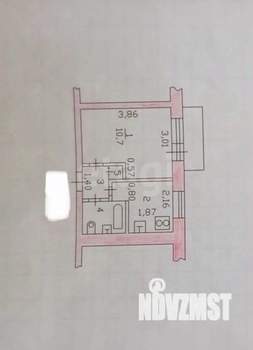1-к квартира, вторичка, 20м2, 8/9 этаж