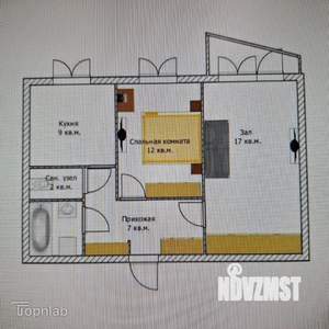 2-к квартира, вторичка, 52м2, 4/10 этаж