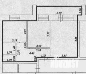2-к квартира, вторичка, 42м2, 5/9 этаж