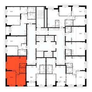2-к квартира, вторичка, 50м2, 2/24 этаж