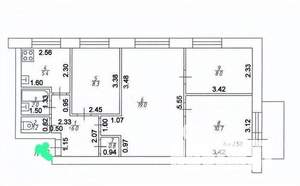 3-к квартира, вторичка, 61м2, 4/5 этаж
