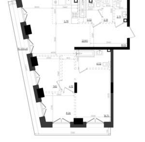 3-к квартира, вторичка, 94м2, 4/19 этаж
