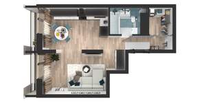 1-к квартира, вторичка, 41м2, 9/24 этаж