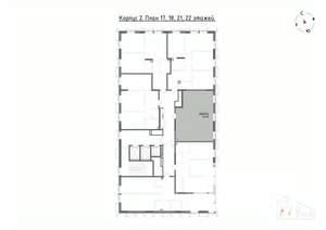 2-к квартира, вторичка, 55м2, 21/22 этаж