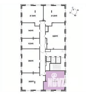 2-к квартира, вторичка, 56м2, 22/22 этаж