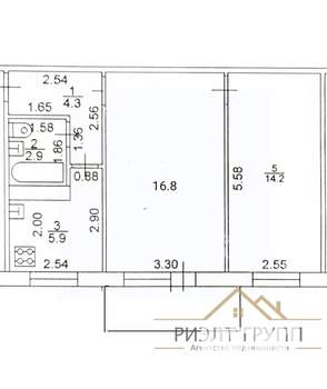 2-к квартира, вторичка, 48м2, 4/5 этаж