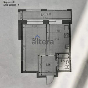 1-к квартира, строящийся дом, 41м2, 10/18 этаж