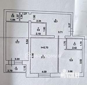 2-к квартира, вторичка, 82м2, 3/10 этаж