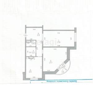 2-к квартира, вторичка, 64м2, 9/16 этаж