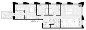 3-к квартира, вторичка, 143м2, 2/5 этаж