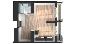 1-к квартира, вторичка, 39м2, 13/25 этаж