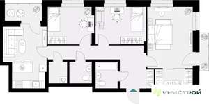3-к квартира, вторичка, 83м2, 3/18 этаж