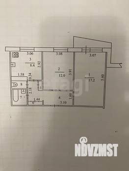 2-к квартира, вторичка, 50м2, 2/9 этаж