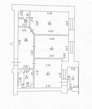 2-к квартира, вторичка, 65м2, 3/9 этаж