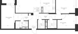 3-к квартира, вторичка, 88м2, 5/23 этаж