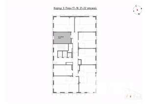 Студия квартира, вторичка, 29м2, 21/22 этаж