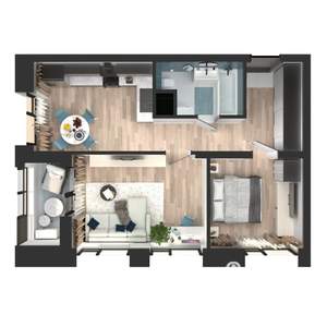 2-к квартира, вторичка, 51м2, 7/23 этаж