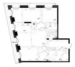 3-к квартира, вторичка, 112м2, 4/19 этаж