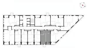 1-к квартира, вторичка, 45м2, 19/23 этаж