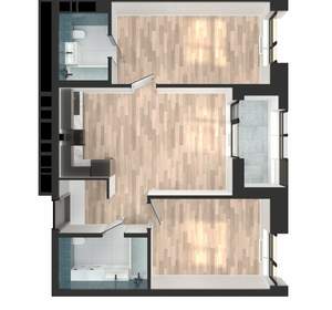 2-к квартира, вторичка, 65м2, 12/23 этаж