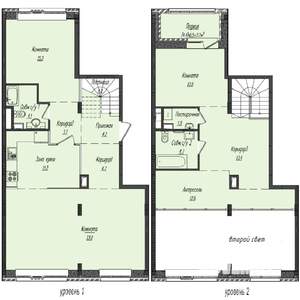 4-к квартира, строящийся дом, 127м2, 1/4 этаж
