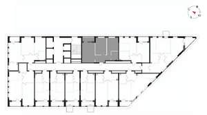 2-к квартира, вторичка, 53м2, 18/23 этаж