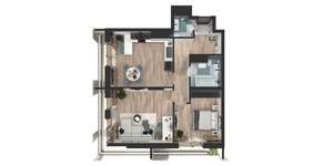 2-к квартира, вторичка, 68м2, 13/24 этаж