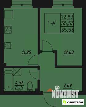 1-к квартира, вторичка, 36м2, 3/20 этаж