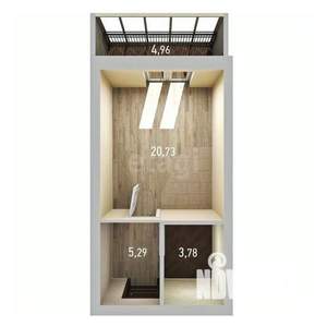 Студия квартира, вторичка, 30м2, 10/19 этаж