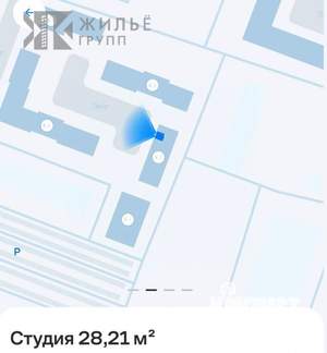 Студия квартира, вторичка, 28м2, 12/24 этаж