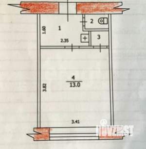 Студия квартира, вторичка, 18м2, 5/5 этаж