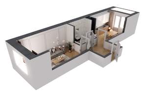 1-к квартира, строящийся дом, 42м2, 15/19 этаж